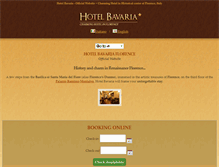 Tablet Screenshot of hotelbavariafirenze.it